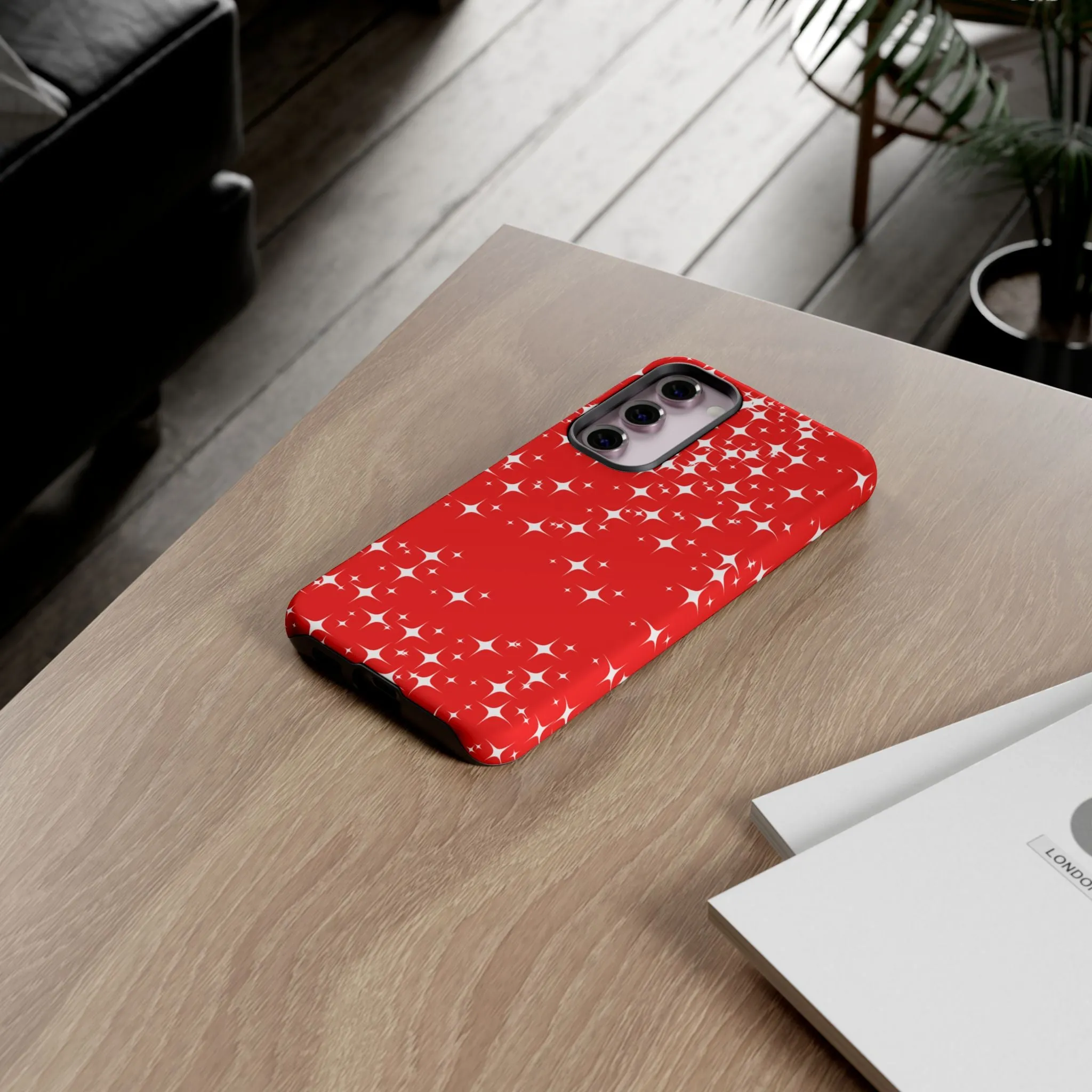Red Sparkling Samsung Galaxy Phone Case - Stylish Protection for All Occasions, Gifts for friends, Gifts for love ones, Gifts for colleagues