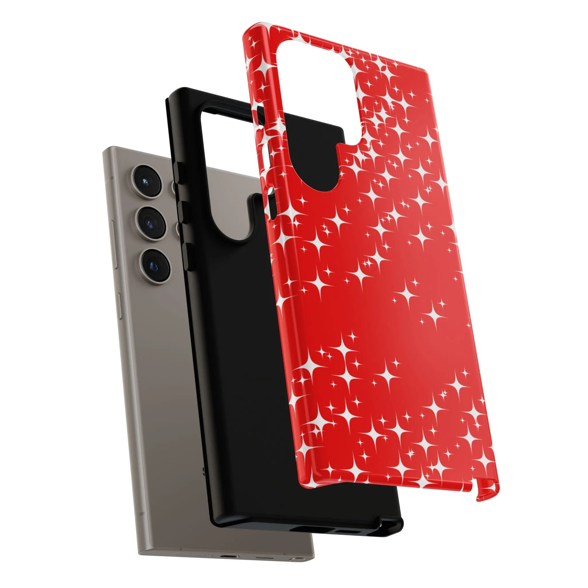 Red Sparkling Samsung Galaxy Phone Case - Stylish Protection for All Occasions, Gifts for friends, Gifts for love ones, Gifts for colleagues