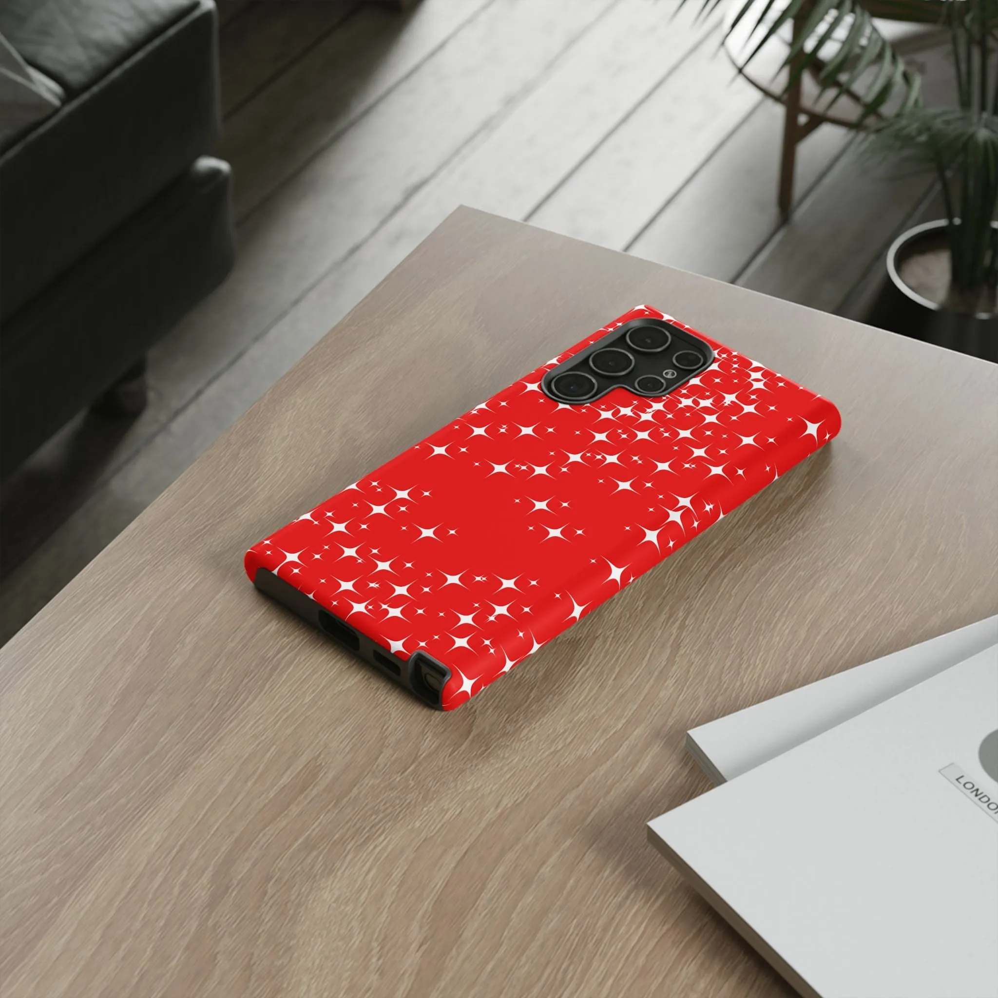 Red Sparkling Samsung Galaxy Phone Case - Stylish Protection for All Occasions, Gifts for friends, Gifts for love ones, Gifts for colleagues