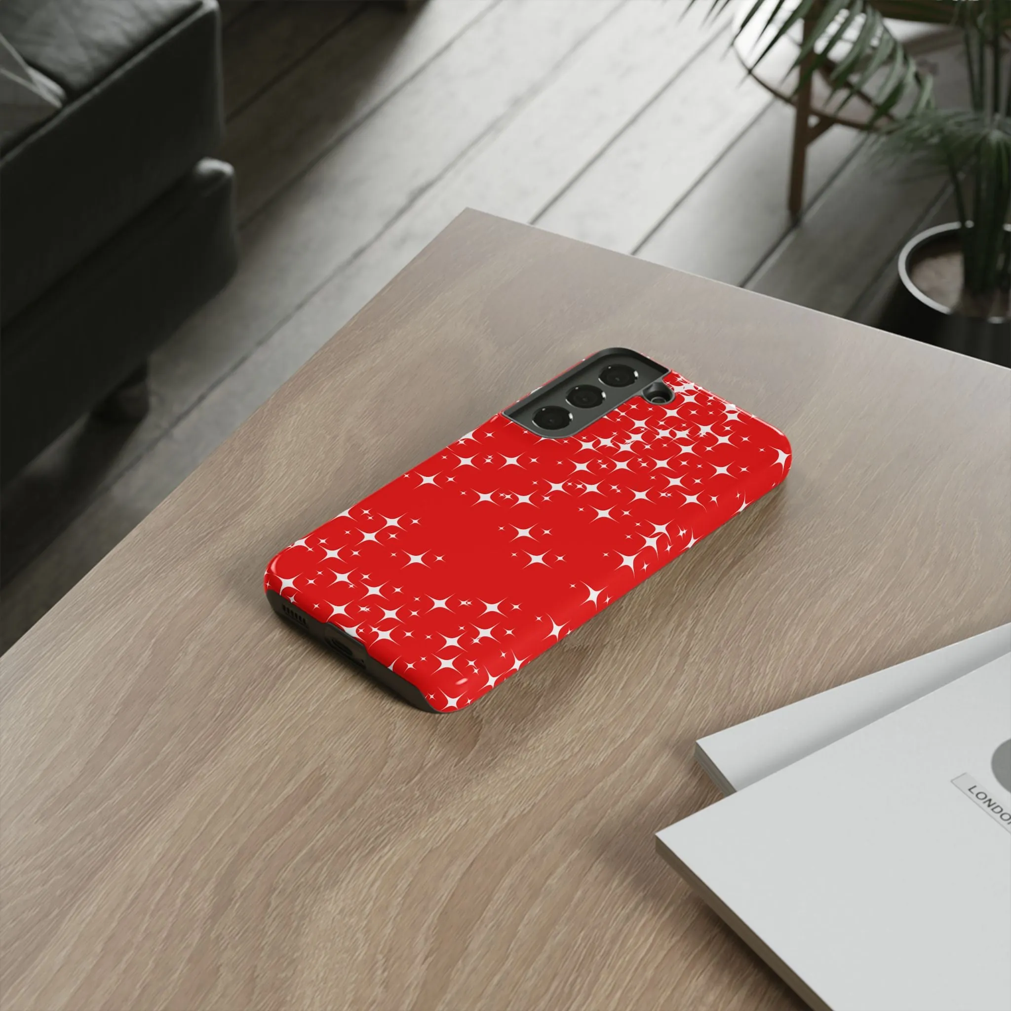 Red Sparkling Samsung Galaxy Phone Case - Stylish Protection for All Occasions, Gifts for friends, Gifts for love ones, Gifts for colleagues