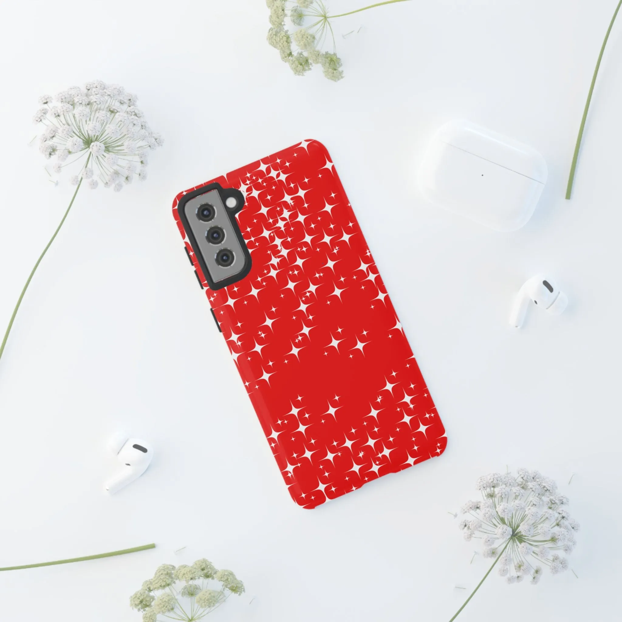 Red Sparkling Samsung Galaxy Phone Case - Stylish Protection for All Occasions, Gifts for friends, Gifts for love ones, Gifts for colleagues