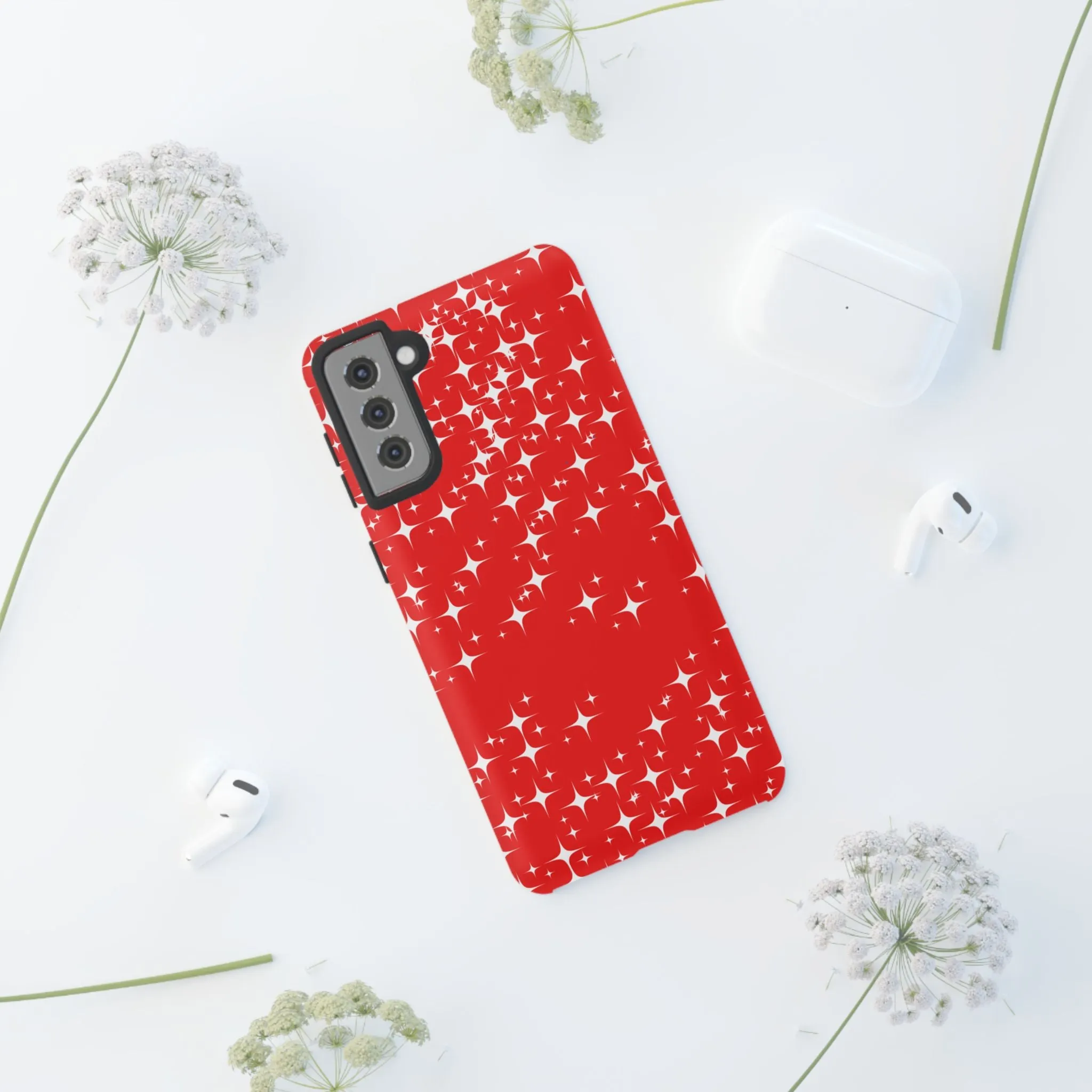 Red Sparkling Samsung Galaxy Phone Case - Stylish Protection for All Occasions, Gifts for friends, Gifts for love ones, Gifts for colleagues