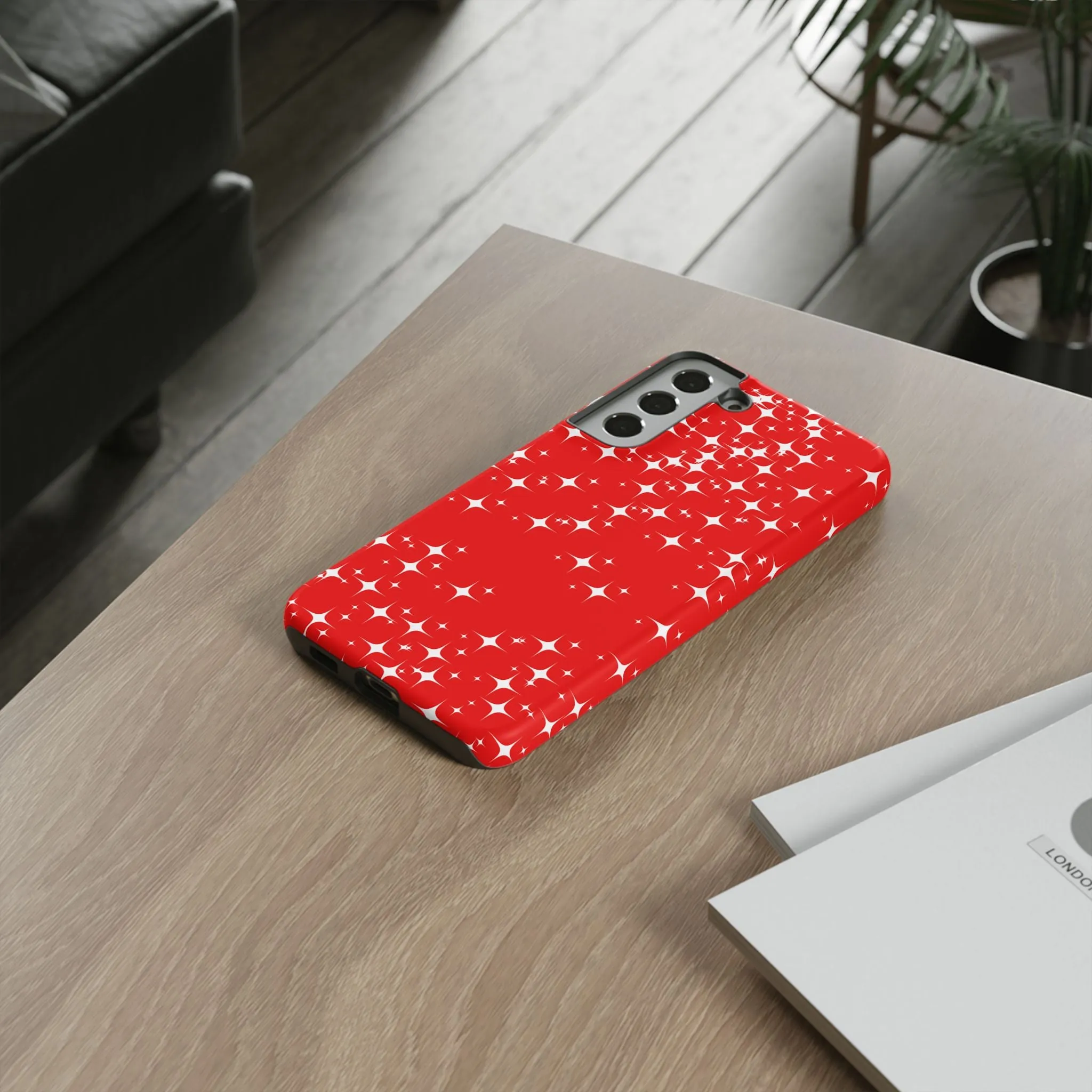 Red Sparkling Samsung Galaxy Phone Case - Stylish Protection for All Occasions, Gifts for friends, Gifts for love ones, Gifts for colleagues