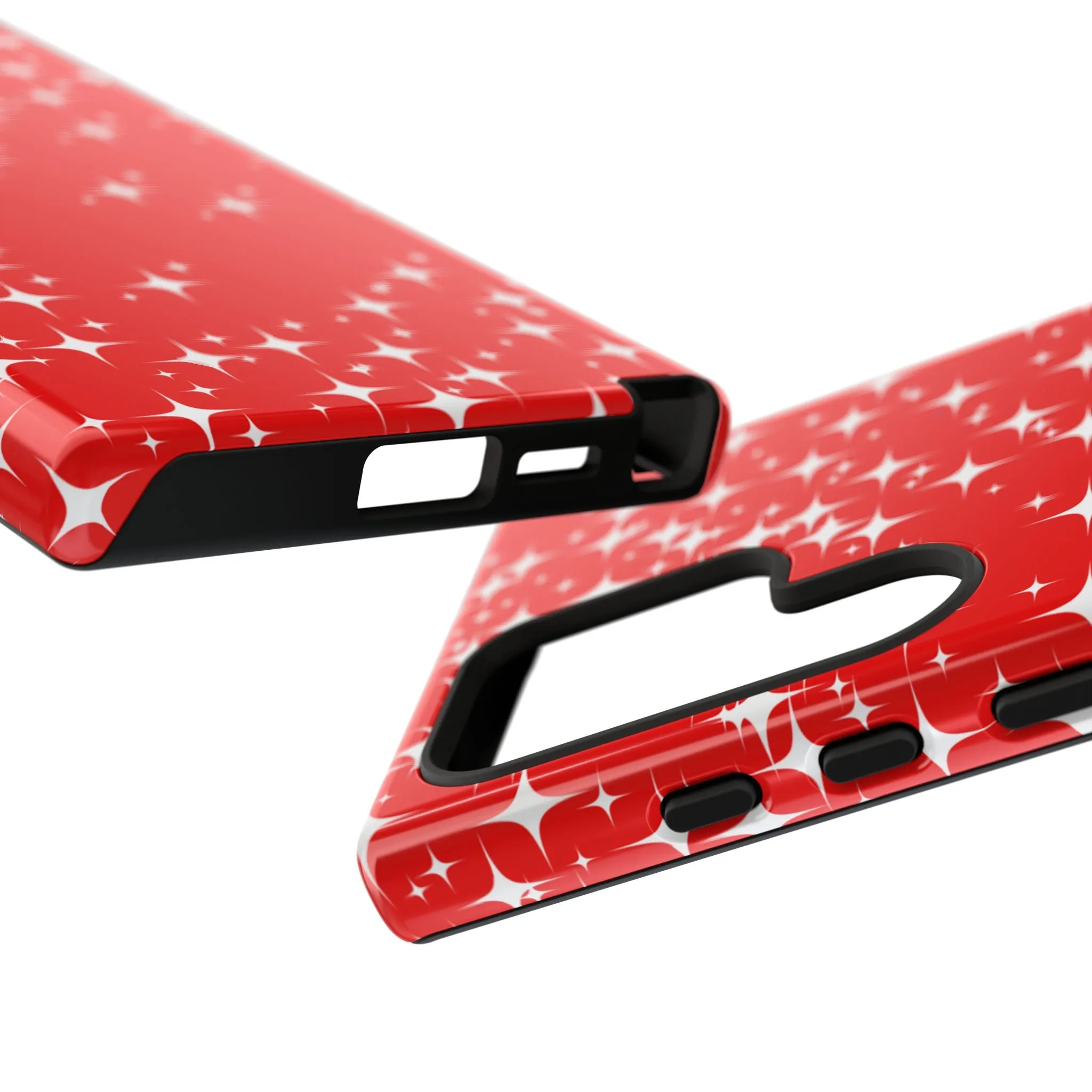 Red Sparkling Samsung Galaxy Phone Case - Stylish Protection for All Occasions, Gifts for friends, Gifts for love ones, Gifts for colleagues
