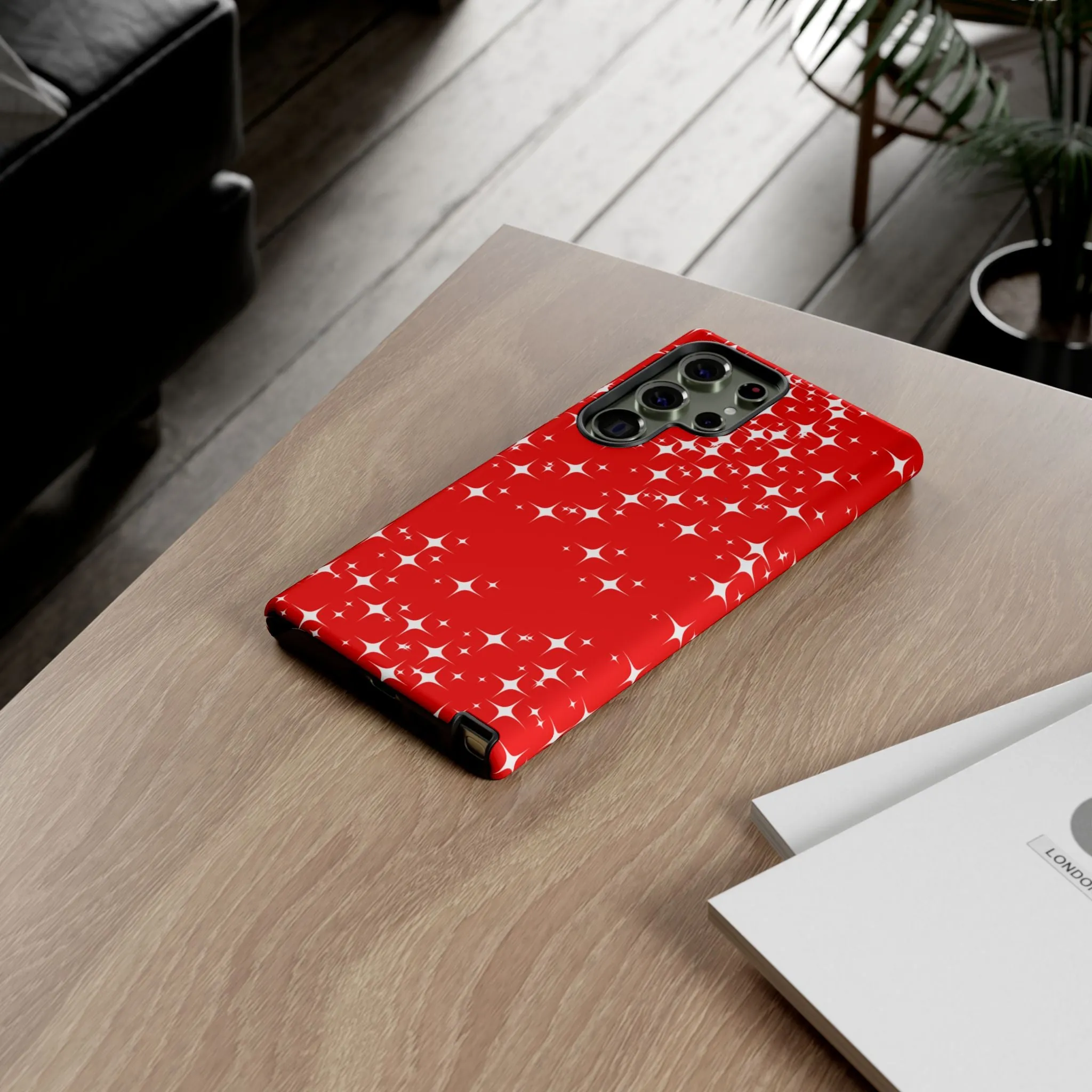 Red Sparkling Samsung Galaxy Phone Case - Stylish Protection for All Occasions, Gifts for friends, Gifts for love ones, Gifts for colleagues