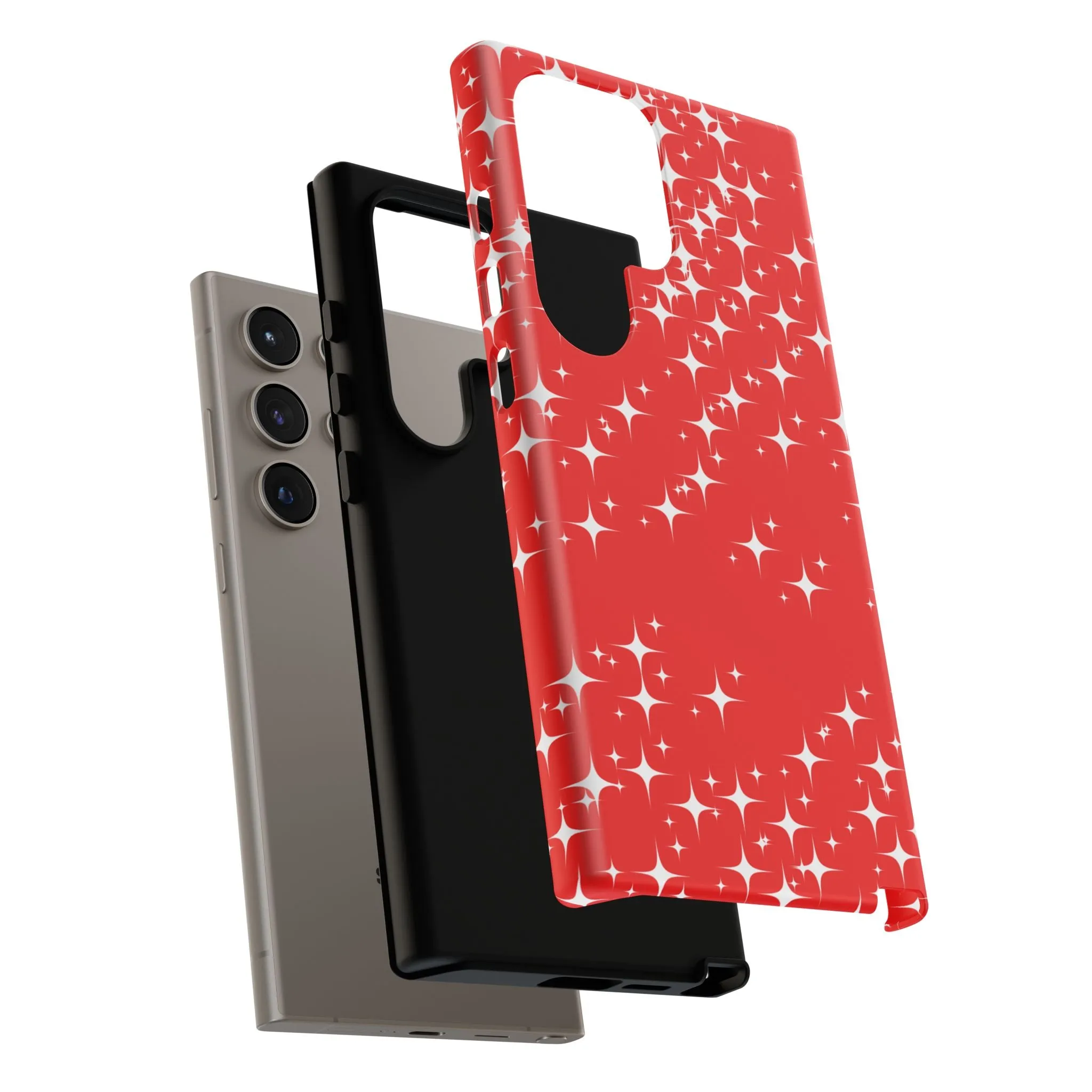 Red Sparkling Samsung Galaxy Phone Case - Stylish Protection for All Occasions, Gifts for friends, Gifts for love ones, Gifts for colleagues