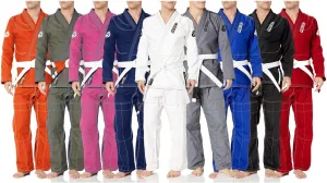 REEVO Guard Ultralight - Super Light - BJJ Gi for Kids and Adults - Brazillian Jiu Jitsu Uniform w/Free White Belt