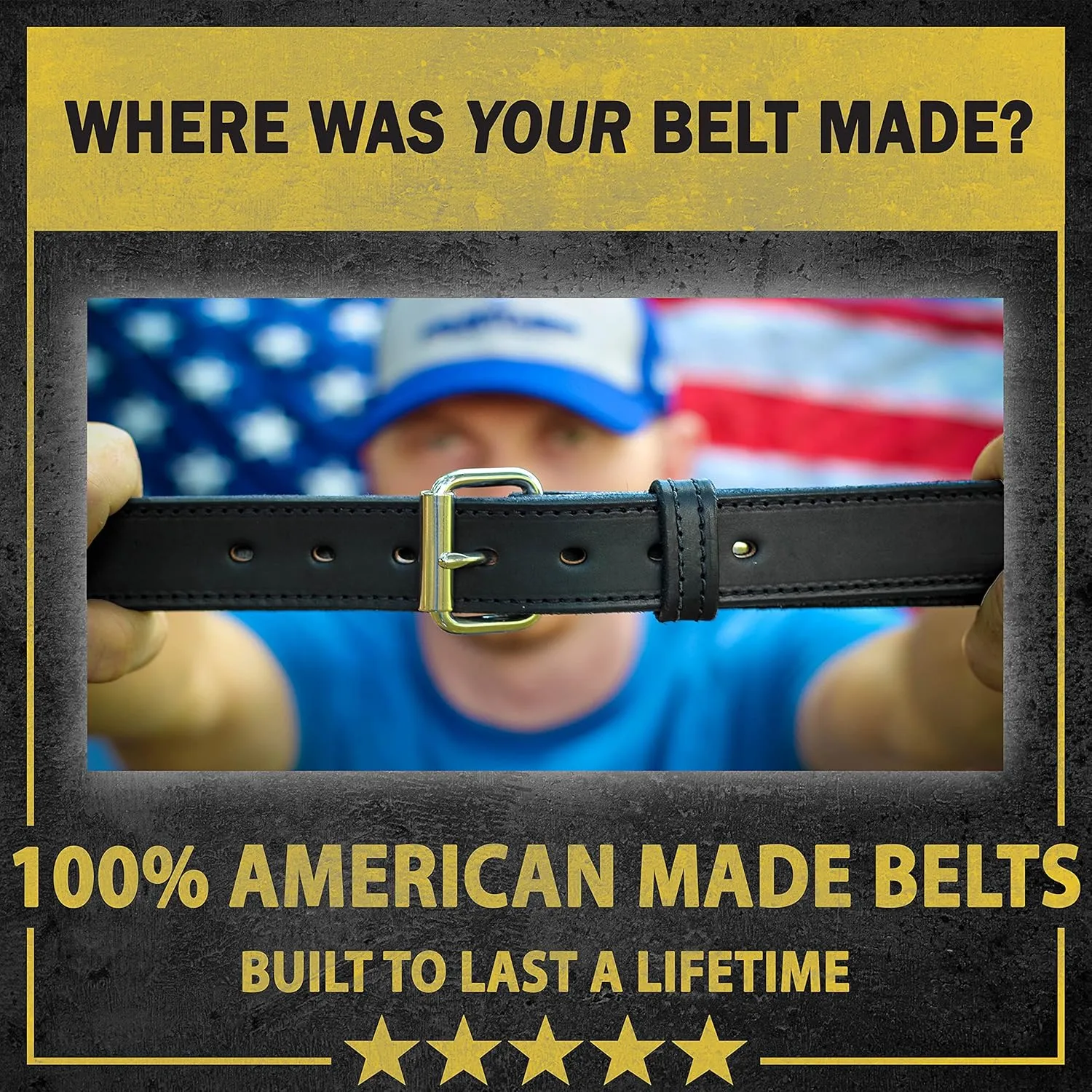 Relentless Tactical The Ultimate Gun Belt | Made in USA | Concealed Carry Belt/CCW Leather Gun Belt for Men