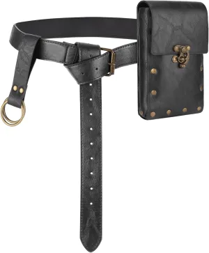 Renaissance Belt Pouch Waist Bag Pouch Skirt Hike Medieval Bag Ren Faire Costume Accessories for Halloween