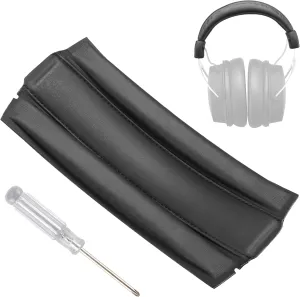Replacement Cloud Alpha Headband pad Cushion Cover. Compatible with HyperX Alpha/Alpha S Headphones (Black). Easy Slot in Design | Premium PU | FlexiSoft High-Density Foam