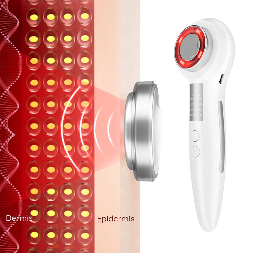 RF Radio Frequency LED Photon Face Massager Beauty Device Facial Lifting Cleaner Mesotherapy Electroporation Skincare Tools