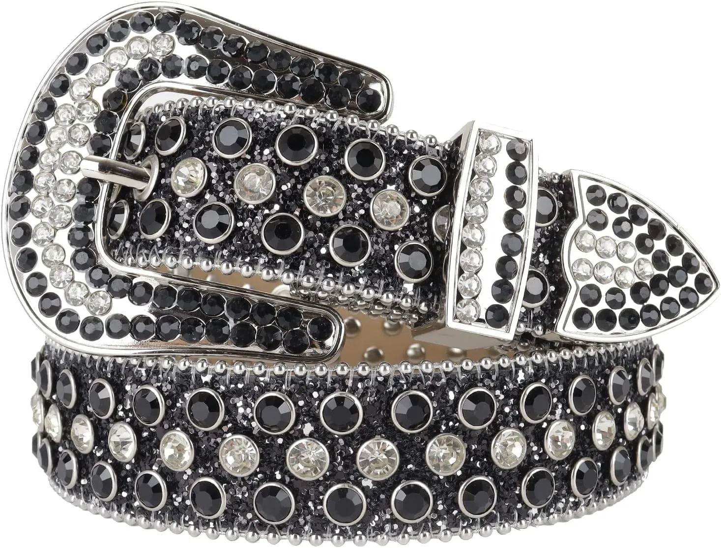 Rhinestone Belt - Shining Diamond Studded Belt for Men & Women - Cowgirl Cowboy Punk Y2K Style