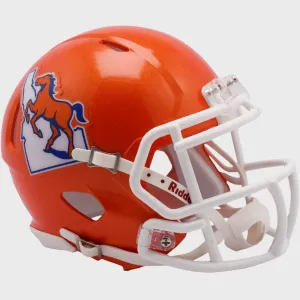 Riddell Boise State Broncos Orange Revolution Speed Mini Football Helmet