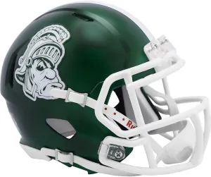 Riddell NCAA Michigan State Spartans Gruff Sparty Revolution Speed Mini Football Helmet