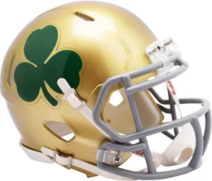 Riddell Notre Dame Fighting Irish Shamrock Revolution Speed Mini Football Helmet