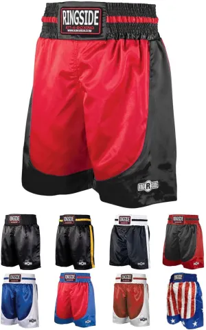 Ringside Pro-Style Boxing Trunks, Satin Shorts for Men and Women, Ideal for Boxing, MMA, Muay Thai