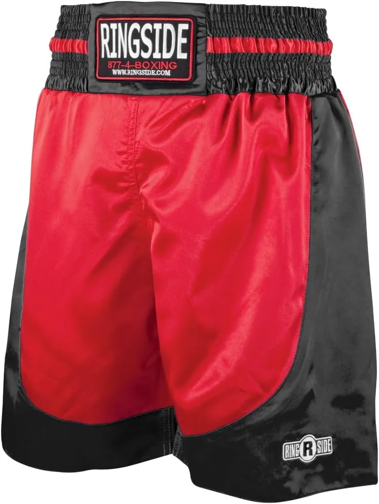 Ringside Pro-Style Boxing Trunks, Satin Shorts for Men and Women, Ideal for Boxing, MMA, Muay Thai