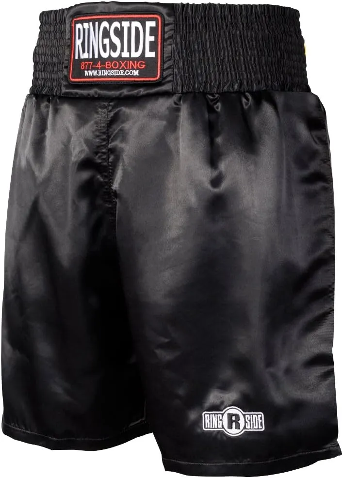 Ringside Pro-Style Boxing Trunks, Satin Shorts for Men and Women, Ideal for Boxing, MMA, Muay Thai