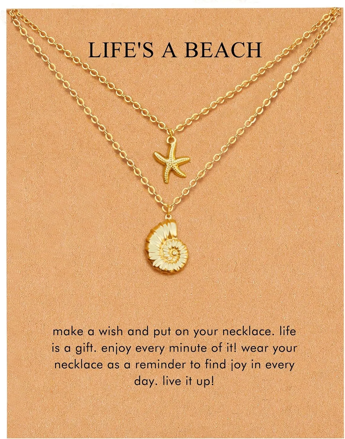RZKING Layered Necklace for Women, Dainty 14K Gold Evil Eye, Sun Moon Stars, Starfish, Choker Pendant Necklace for Best Friend, Birthday, Thank's Giving, Christmas, Inspirational Gifts for Women