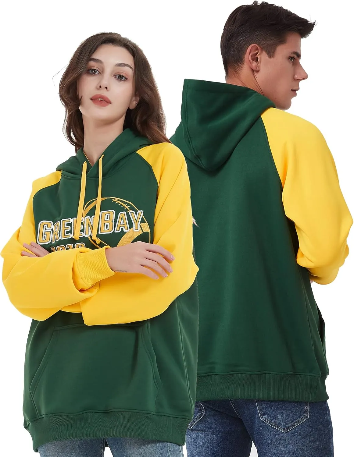 RZUO Men Women Unisex City Classic Football Embroidery Sweatshirt Jersey Apparel Pullover Hoodie