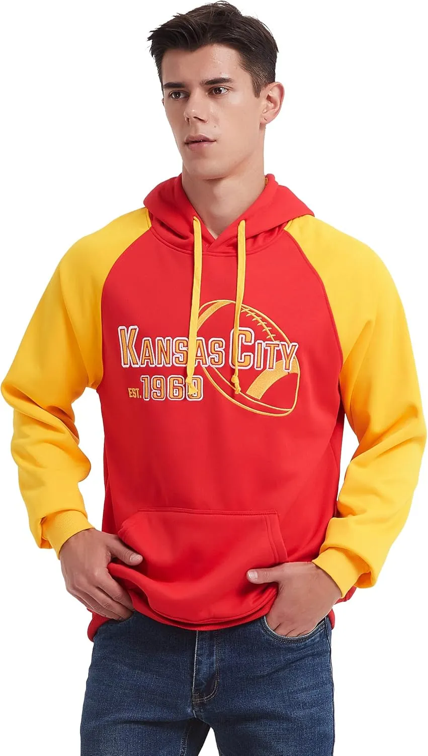 RZUO Men Women Unisex City Classic Football Embroidery Sweatshirt Jersey Apparel Pullover Hoodie