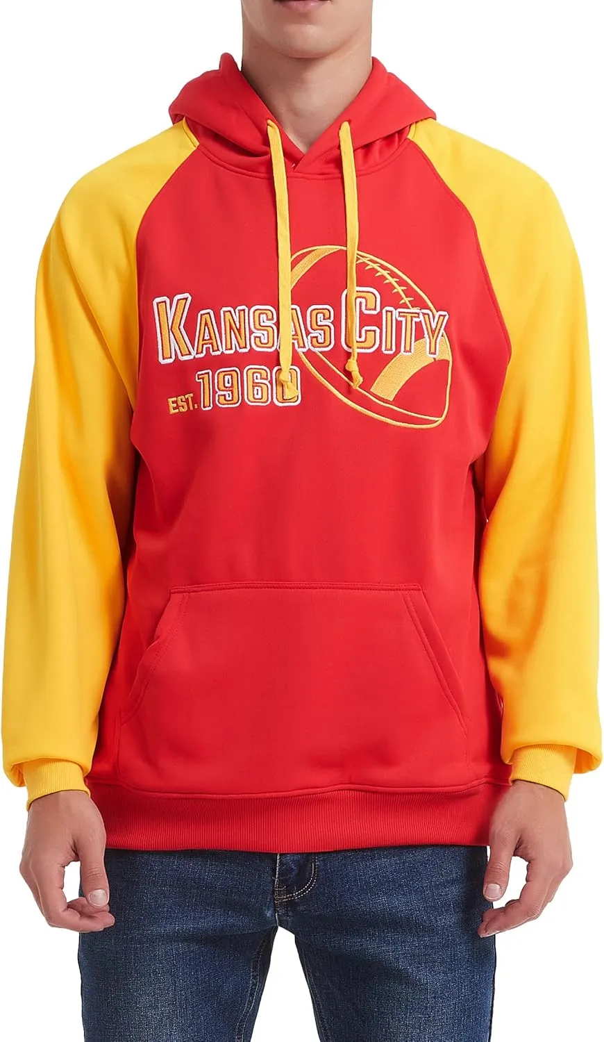 RZUO Men Women Unisex City Classic Football Embroidery Sweatshirt Jersey Apparel Pullover Hoodie