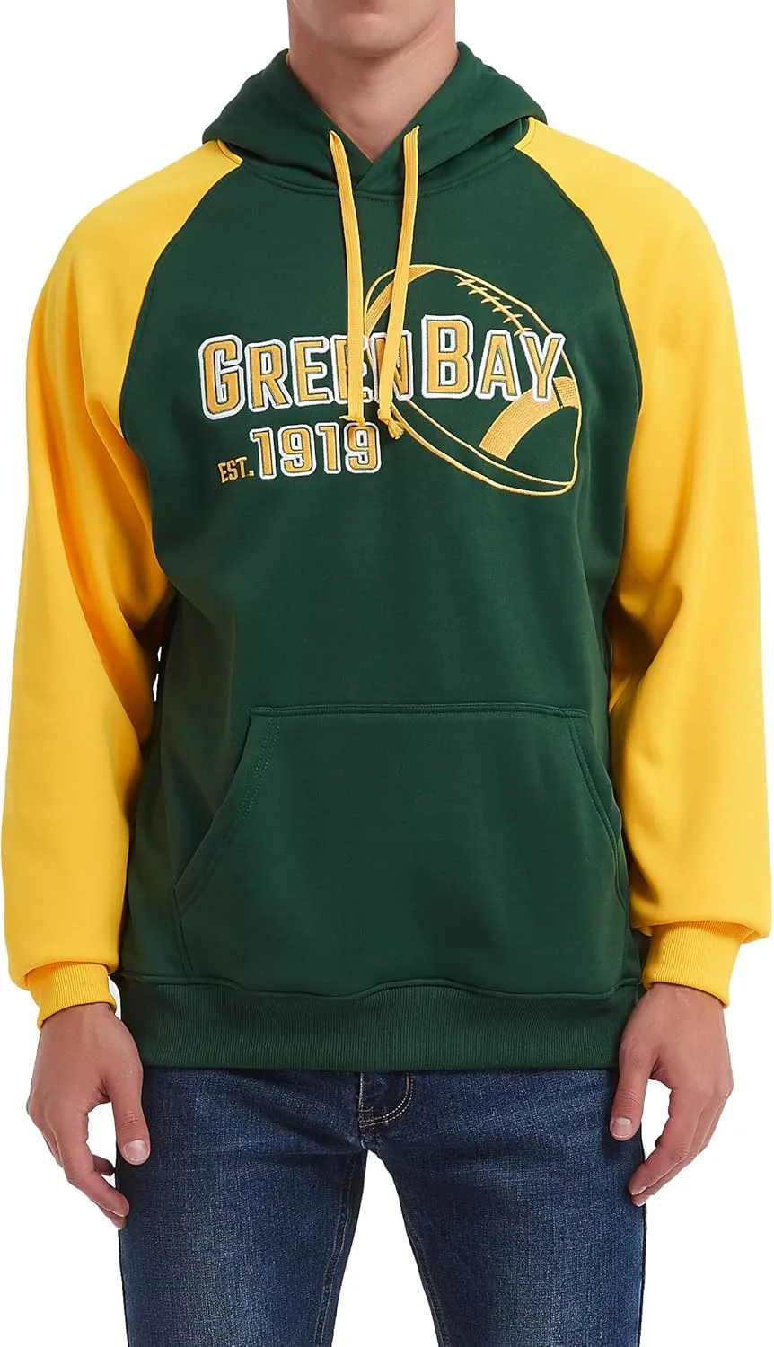 RZUO Men Women Unisex City Classic Football Embroidery Sweatshirt Jersey Apparel Pullover Hoodie