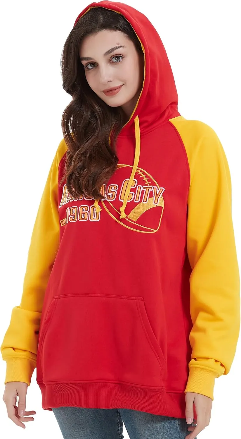 RZUO Men Women Unisex City Classic Football Embroidery Sweatshirt Jersey Apparel Pullover Hoodie