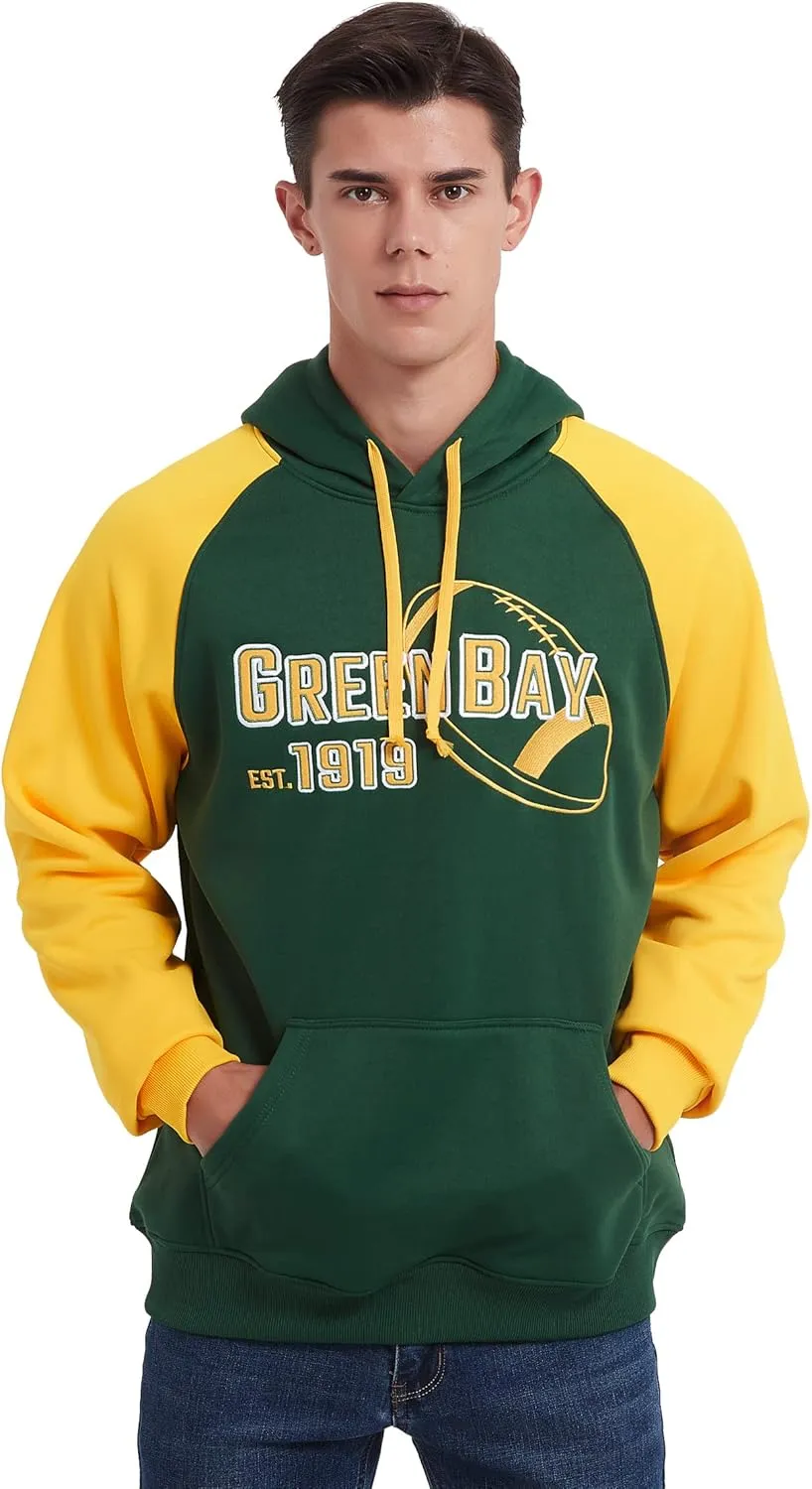 RZUO Men Women Unisex City Classic Football Embroidery Sweatshirt Jersey Apparel Pullover Hoodie