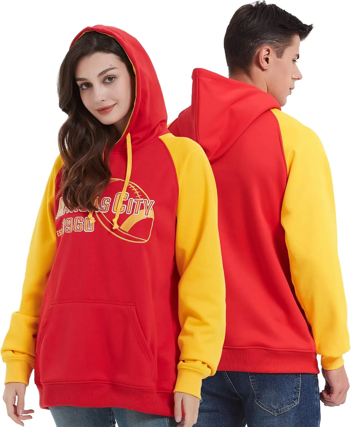 RZUO Men Women Unisex City Classic Football Embroidery Sweatshirt Jersey Apparel Pullover Hoodie