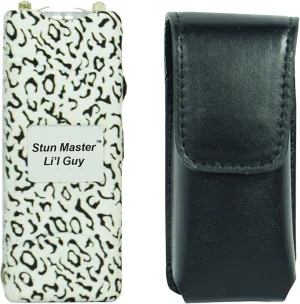Safety Technology Li'l Guy 60 Million Volt Animal Print Mini Stun Gun Flashlight with Leatherette Holster - Lot of 2 as Shown