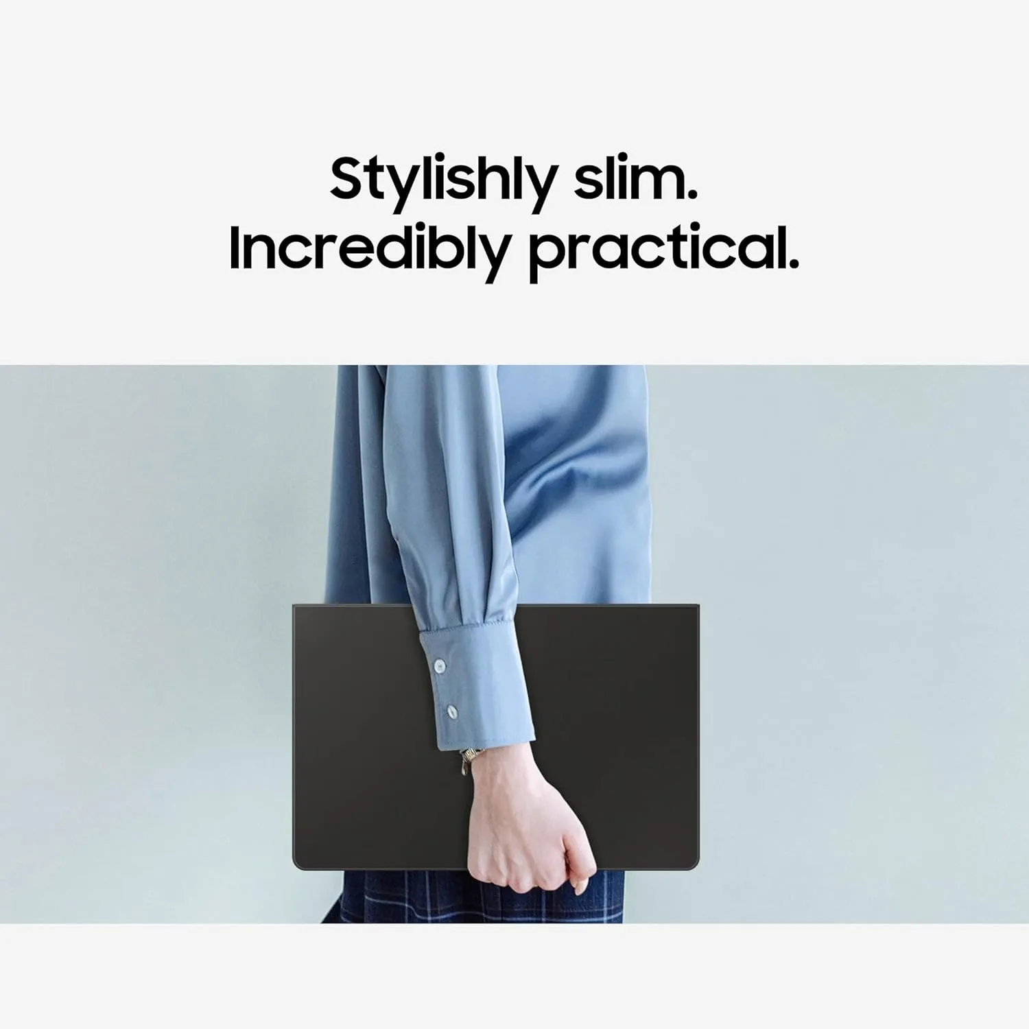 Samsung Keyboard Cover Case for Galaxy S10  - Slim Black