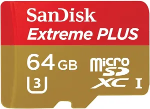 SanDisk Extreme Plus 64GB UHS-I/ U3 Micro SDXC Memory Card Up To 80MB/s With Adapter- SDSDQX-064G-U46A (Older Version)