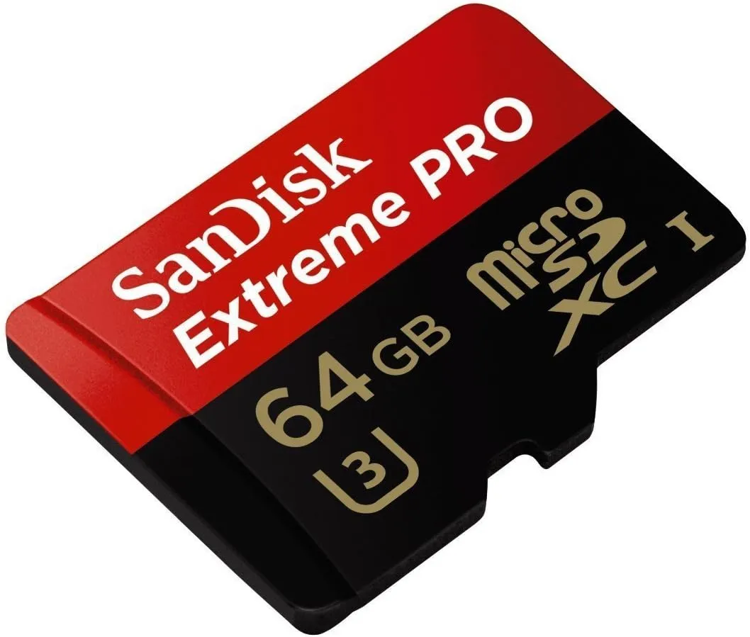 SanDisk Extreme PRO 64GB UHS-I/U3 Micro SDXC Memory Card Speeds Up To 95MB/s With 4K Ultra HD Ready-SDSDQXP-064G-G46A