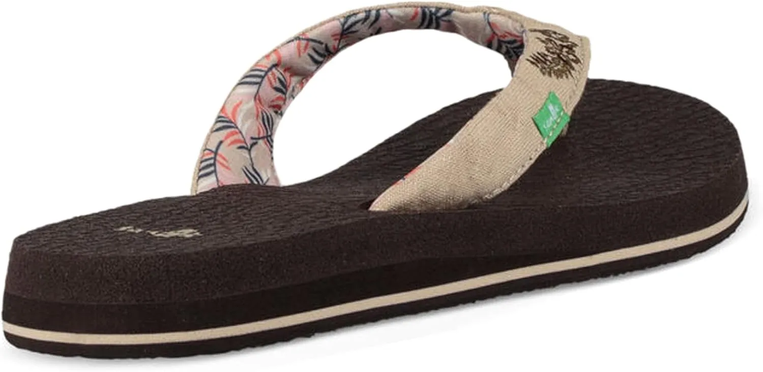 Sanuk Yoga Paradise II | Flip Flops for Women | Yoga Sandals For Women | Women's Beach Sandals | Memory Foam Footbed
