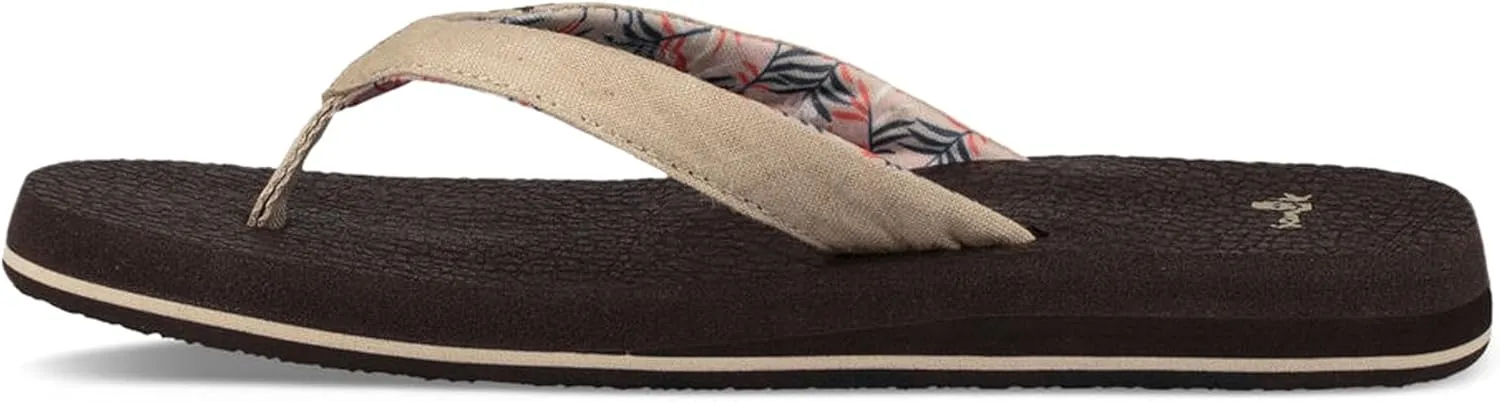 Sanuk Yoga Paradise II | Flip Flops for Women | Yoga Sandals For Women | Women's Beach Sandals | Memory Foam Footbed