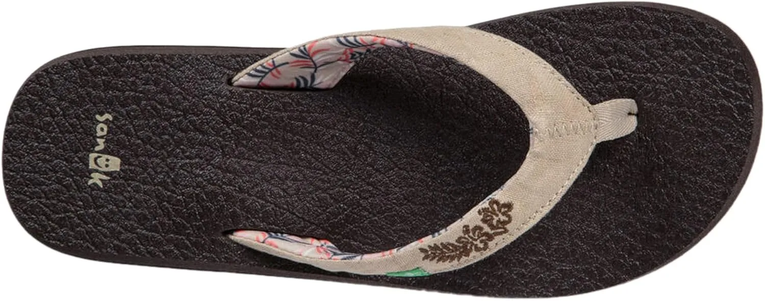 Sanuk Yoga Paradise II | Flip Flops for Women | Yoga Sandals For Women | Women's Beach Sandals | Memory Foam Footbed