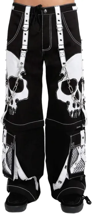 Scare Darkstreet Pants [BLACK/WHITE] Gothic Emo Punk S