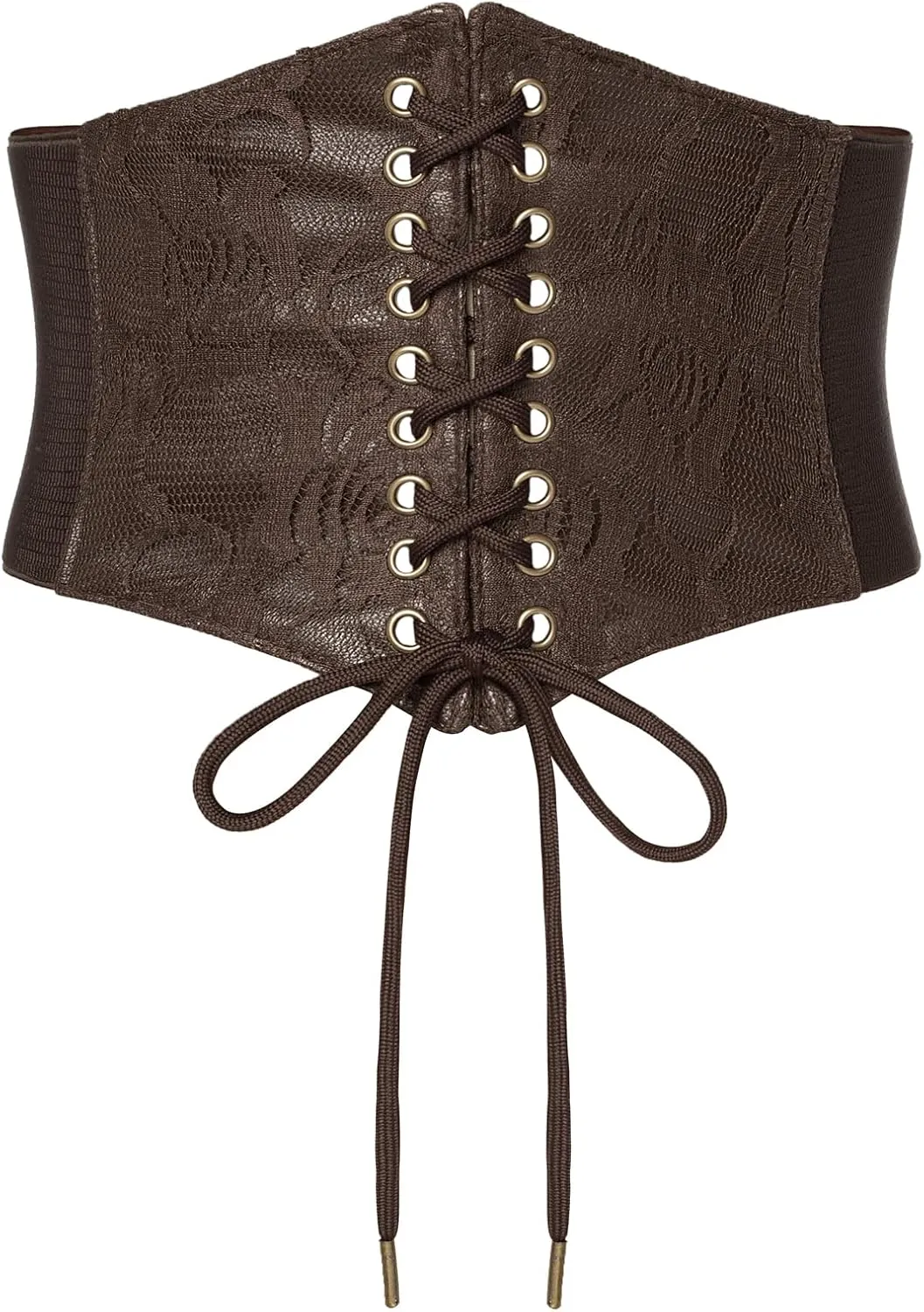 Scarlet Darkness Corset Belts for Women Lace-up Tied Waspie Waist Belt Renaissance Corset