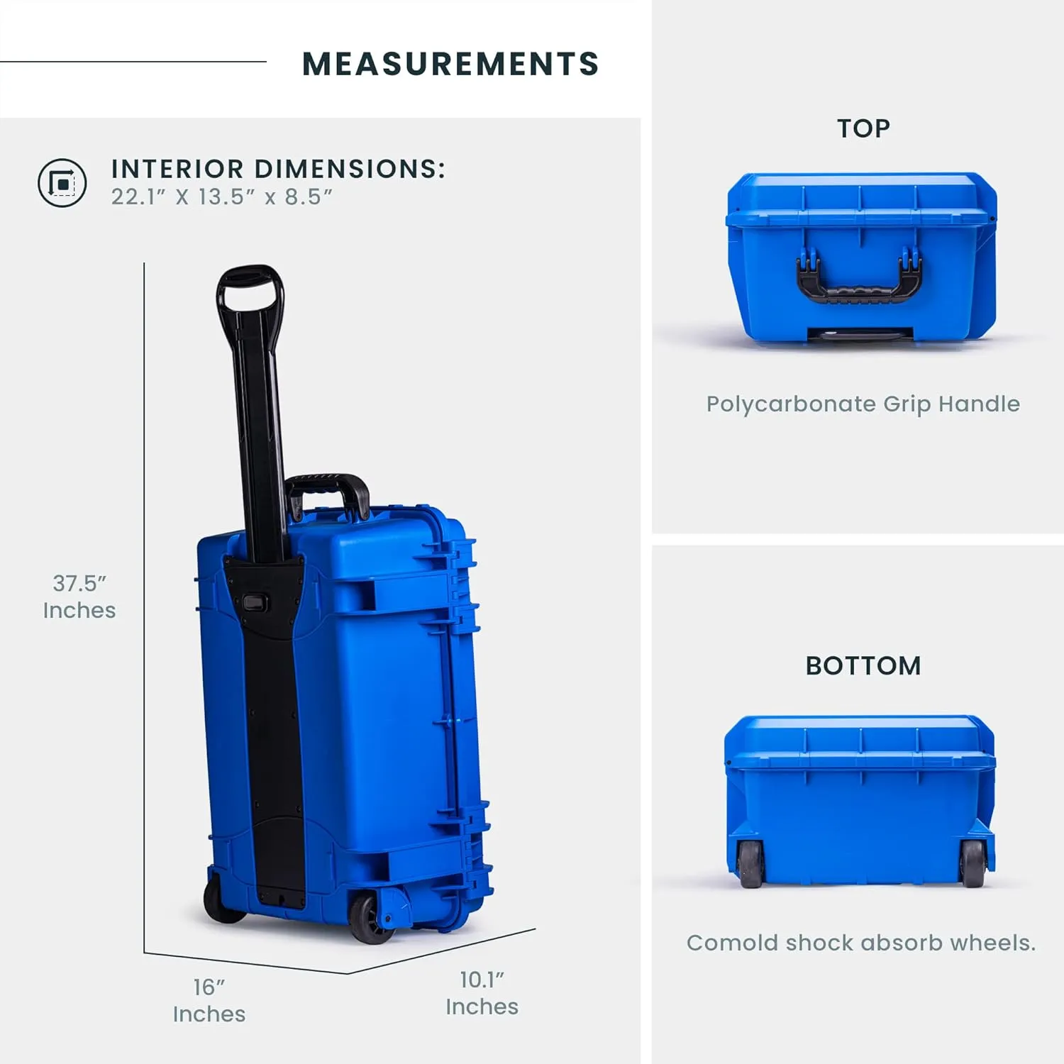 Seahorse 920 Heavy Duty Protective Dry Box Case - TSA Approved/Mil Spec / IP67 Waterproof/USA Made