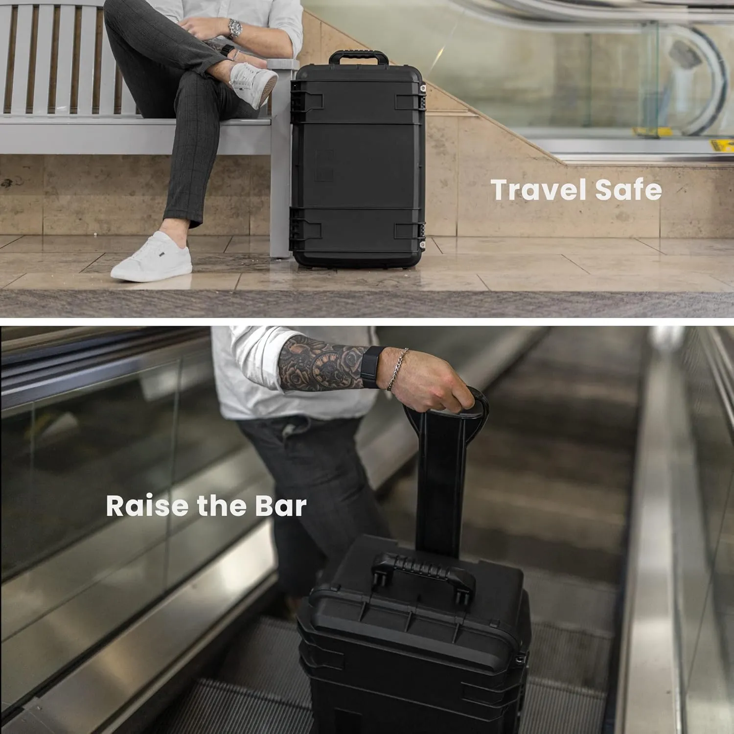 Seahorse 920 Heavy Duty Protective Dry Box Case - TSA Approved/Mil Spec / IP67 Waterproof/USA Made