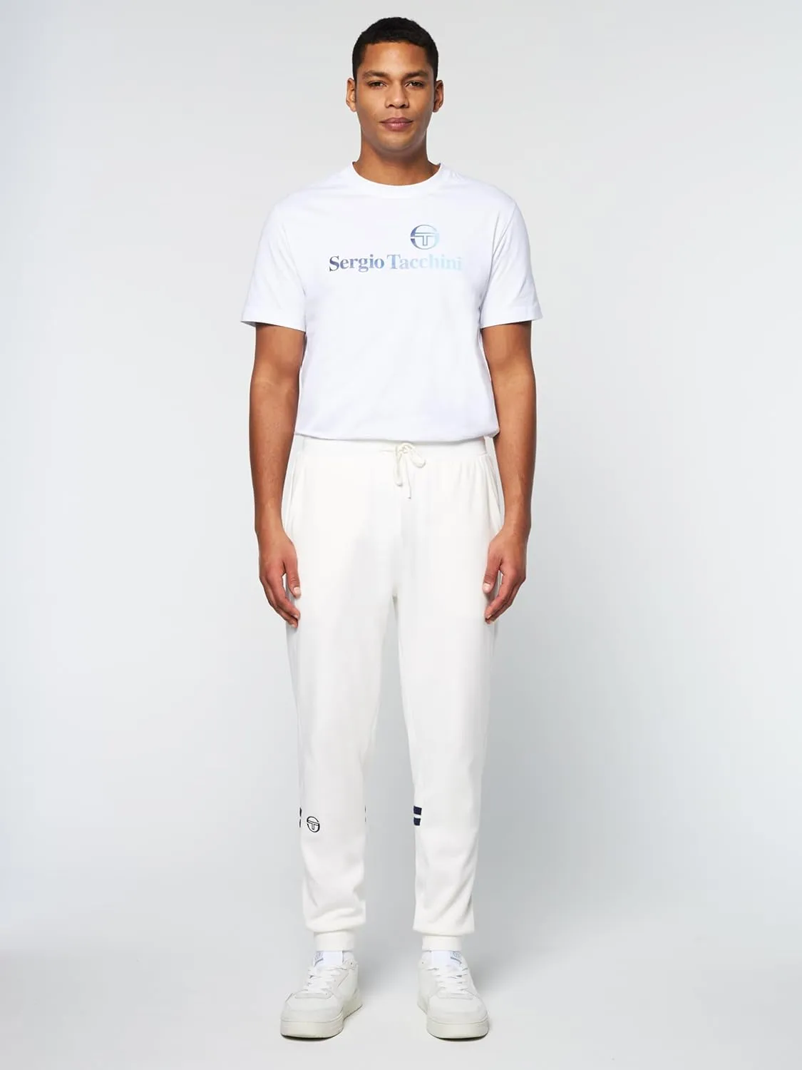 Sergio Tacchini Dallas Track Pant Archivio- Gardenia/Maritime Blue