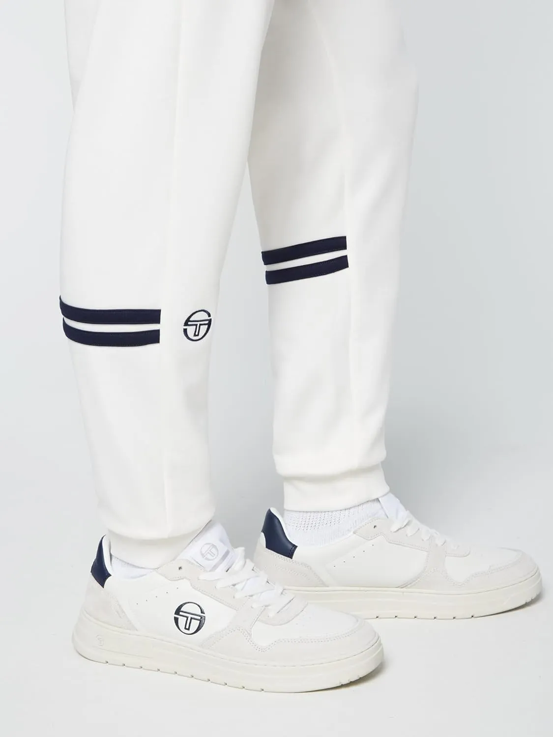 Sergio Tacchini Dallas Track Pant Archivio- Gardenia/Maritime Blue