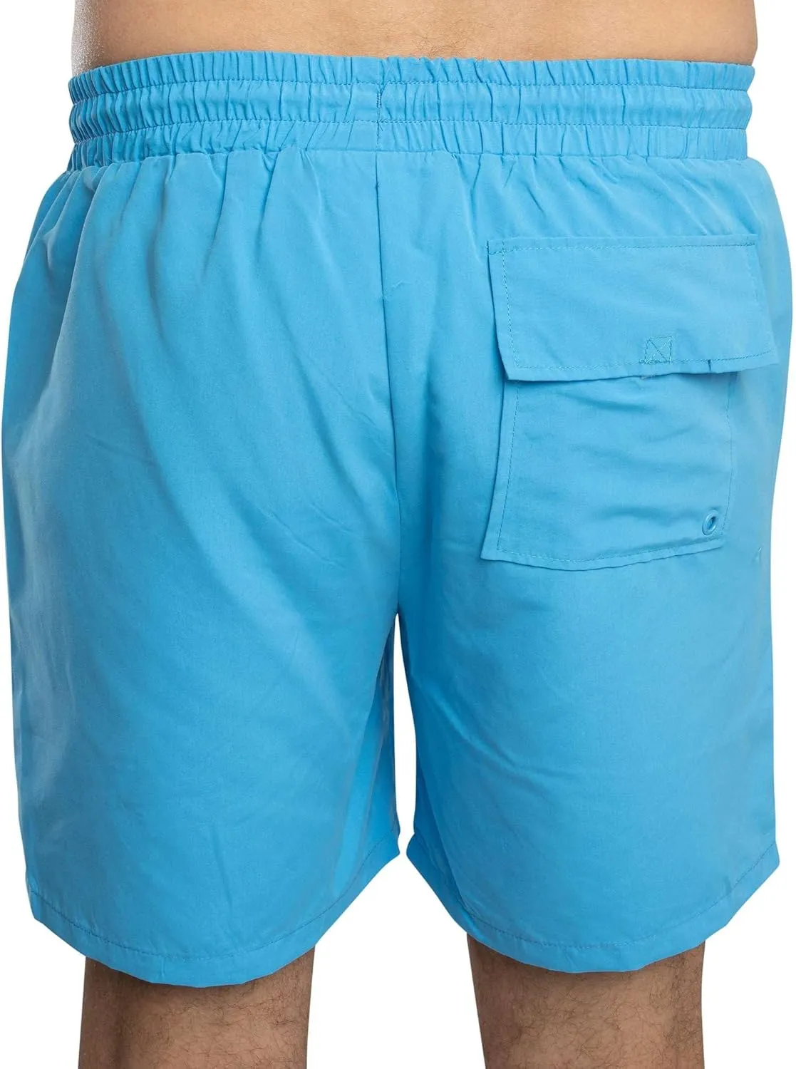 Sergio Tacchini Men's Cordosa Swim Shorts, Azure Blue/Gardenia