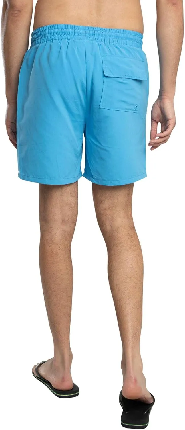 Sergio Tacchini Men's Cordosa Swim Shorts, Azure Blue/Gardenia