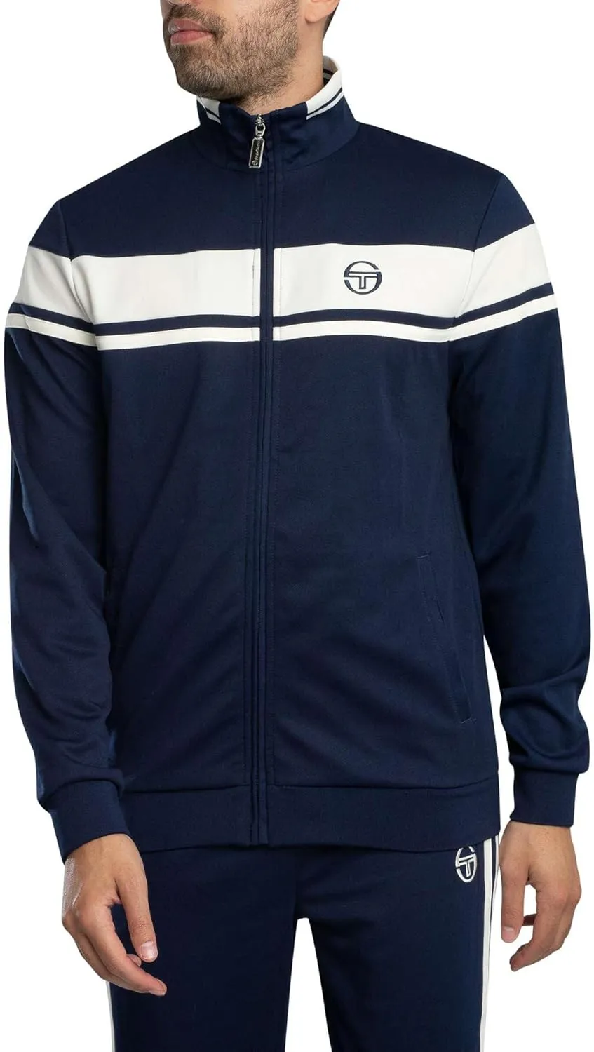 Sergio Tacchini Men's Damarindo Track Suit, Maritime Blue/Gardenia