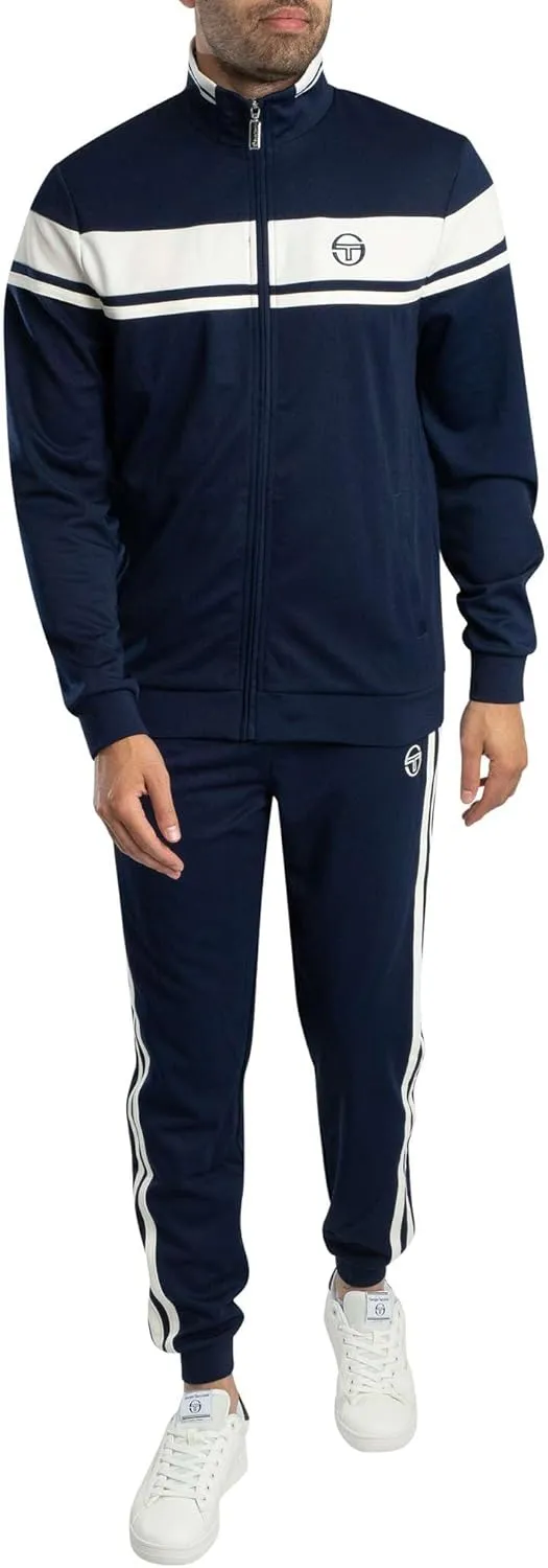 Sergio Tacchini Men's Damarindo Track Suit, Maritime Blue/Gardenia