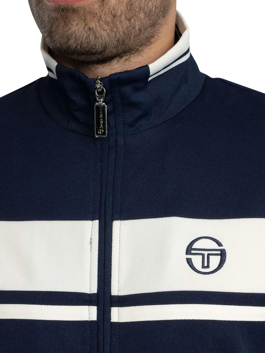 Sergio Tacchini Men's Damarindo Track Suit, Maritime Blue/Gardenia