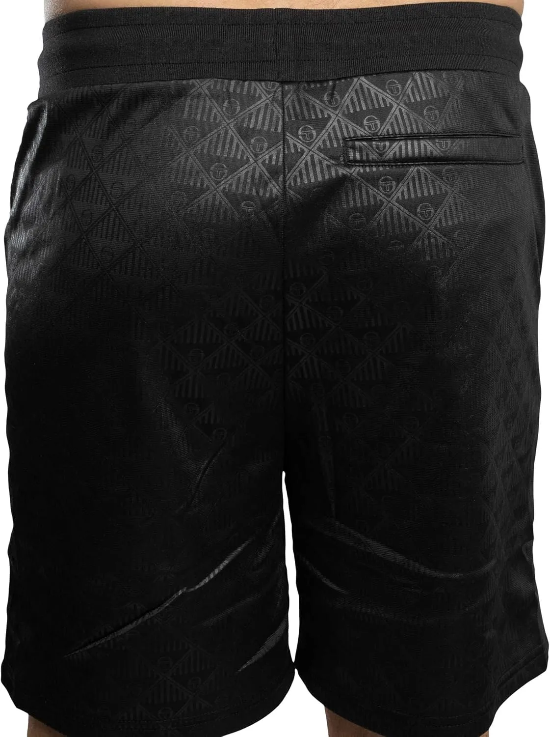 Sergio Tacchini Men's Tracksuit Shorts Nero Mono, Black