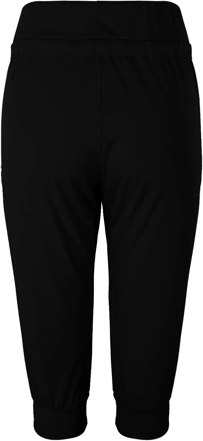 SHAOBGE Summer Pants for Women 2024 Summer New Casual Cropped Elastic Pants for Women Fashion Trendy Pants for